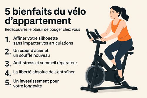 Le vélo d’appartement, votre bouffée d'oxygène dan